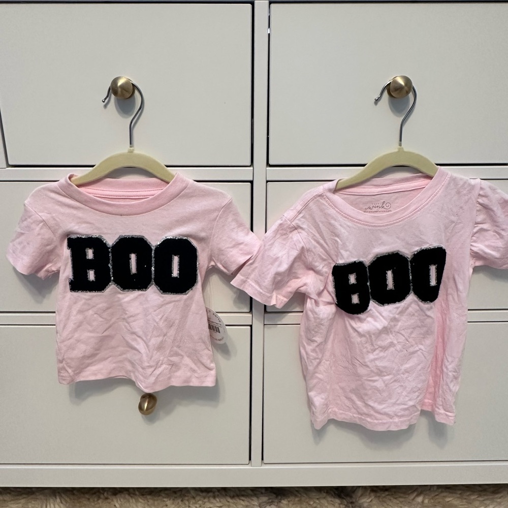 Wink Pink Kids Tee with Bold 'Boo' Design